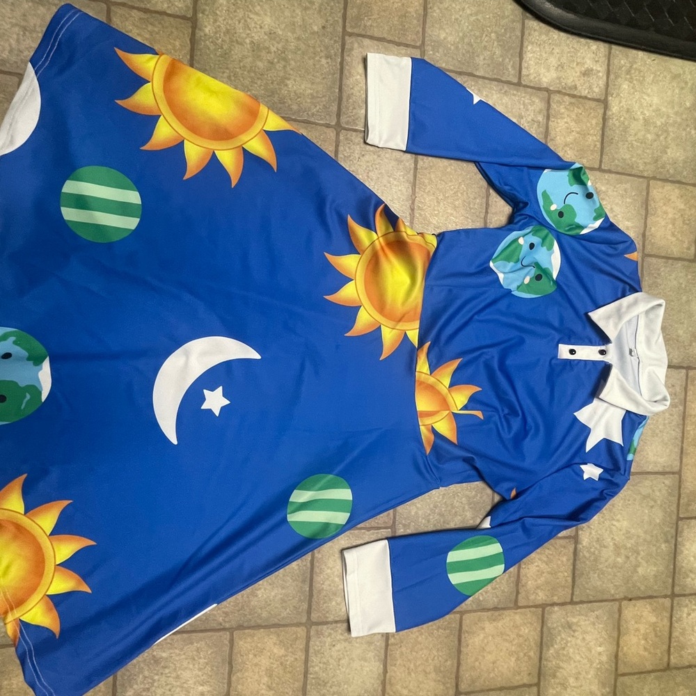 Blue Sun and Moon Dress